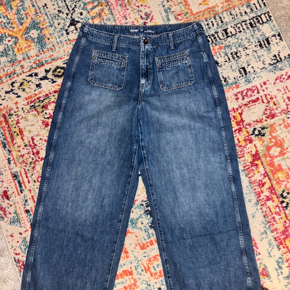 Old Navy Women's Blue Flare Jeans